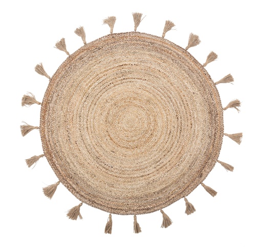 [Home Textile - Carpet - Rug - Rugs / 1233734001 / 120*120*1] Martha Jute Rug Naturel 120Cm