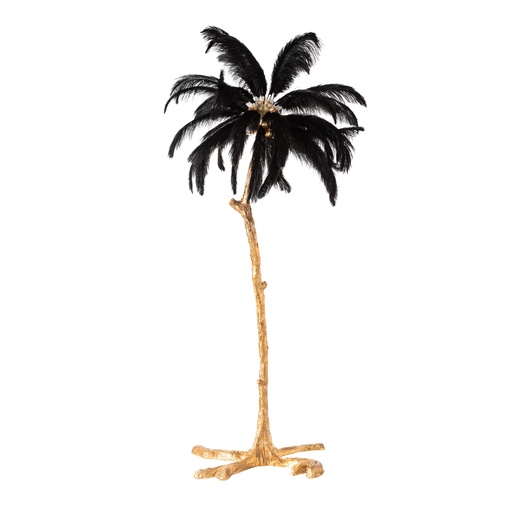 [Lighting - Floor Lamps - Floor Lamp / 1241901001 / 45*60*150] Melma Black Floor Lamp