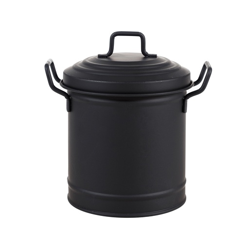 [Home Cosmetics - Trash Can - Trash Can / 1220469001 / 14*14*14] Mini Trash Can Matt Black 2 Lt