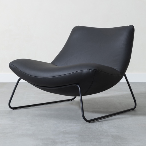 [Sofa - Bergere - Bergere / 1220187001 / 90*85*75] Mira Bergere Black