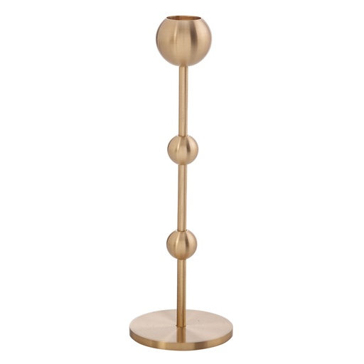 [Decorative - Tabletop Decorative - Candle Holder / 1238818001 / 6,5*19*19] Moleyn Brass Candle Holder 19Cm