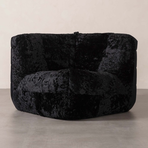 [Sofa - Corner Sofa - Corner Seating Set / 1224654001 / 95*75*85] Nobu Corner Sofa Black Special Ord