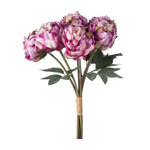 [Decorative - Plant Group - Artificial Flowers / 1231966001 / 40*1*40] Peaonic Bouquet Purple 40 Cm