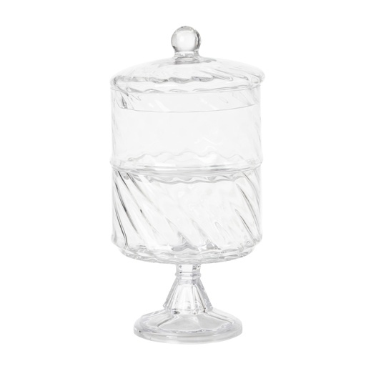 [Kitchen - Kitchen Utensils - Jar,Storage , Container / 1243945001 / 17*17*23] Pureline Optic Two Floor Lid Presentation Large
