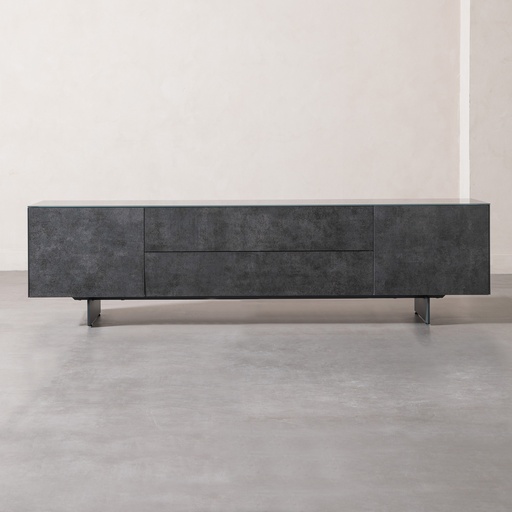 [Wood - Living Room - Media Units / 1241354001 / 200*45*53] Rafael Media Console 200