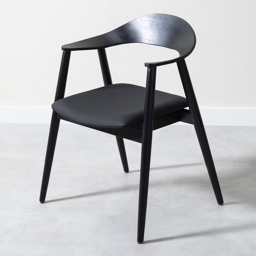 [Wood - Dining Room Group - Chair / 1209684001 / 48*46*83] Reece Dining Chair Black