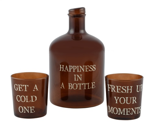 [Kitchen - Drinkware - Carafe / 1222928001 / 14*14*24] Retro Drink Set