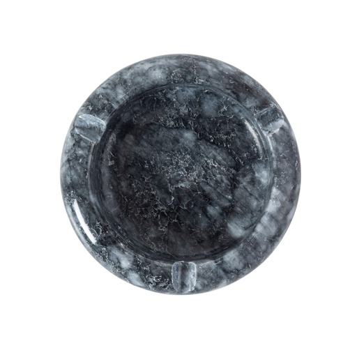 [Personal Accessories - Hobby Group - Tobacco Group / 1240360001 / 10,5*10,5*3] Round Marble Ashtray Black
