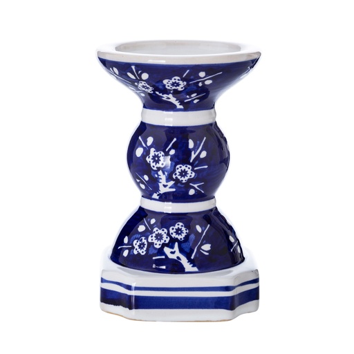 [Decorative - Tabletop Decorative - Candle Holder / 1232045001 / 9*9*15] Ruby Ceramic Candle Holder 9X9X15Cm