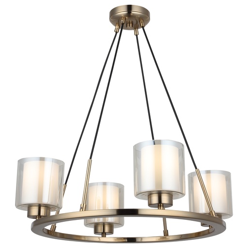 [Lighting - Ceiling Lamps - Chandelier / 1234785001 / 59*59*120] Salva 4 Linear Chandelier