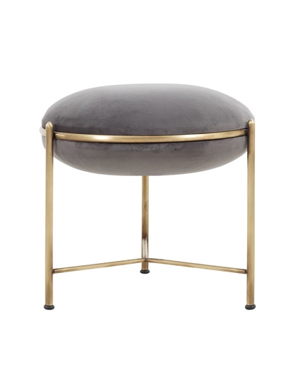 [Wood - Dining Room Group - Bank , Stool / 1225791001 / 45*45*35] Sely Stool Grey