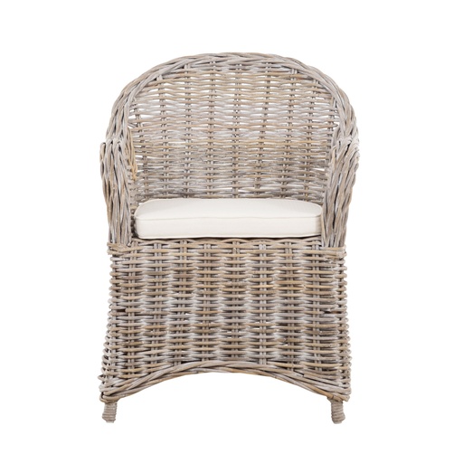 [Outdoor Furniture - Dining Group - Chair / 1190435001 / 64*56*88] Serres Armchair Grey