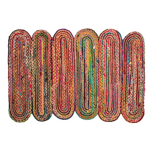 [Home Textile - Carpet - Rug - Carpets / 1233771001 / 120*180*1] Sisha Kivrimli Jüt Hali Renkli 120X180Cm