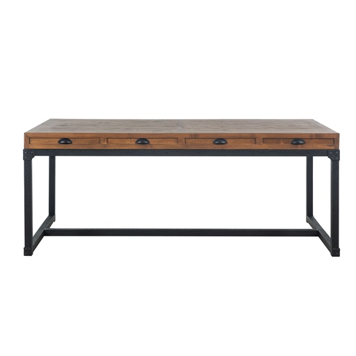 [Wood - Dining Room Group - Dinner Table / 1219768001 / 100*200*78] Slax Dining Table