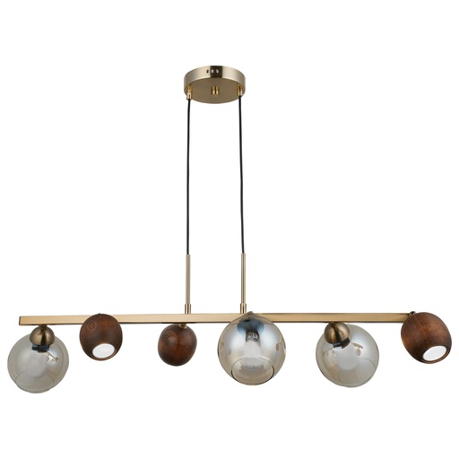 [Lighting - Ceiling Lamps - Chandelier / 1243198001 / 94*47*30] Sonora 3+3 Chandelier