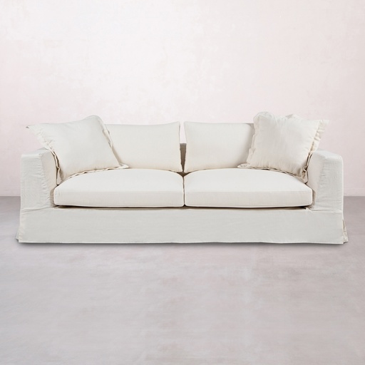 [Sofa - Couch - Sofa / 1226908001 / 235*100*85] Spring Sofa White