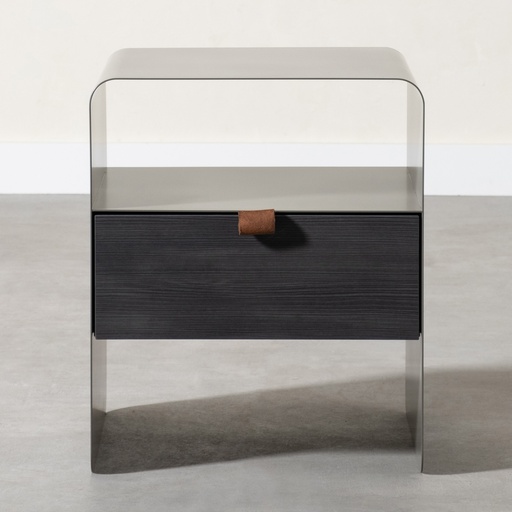 [Wood - Bedroom Group - Dresser , Bedside Table / 1232751001 / 40*40*48] Teo Nightstand