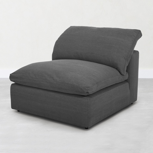 [Sofa - Corner Sofa - L Seating Set / 1201871001 / 90*100*76] Tiffany Middle Module Dark Grey