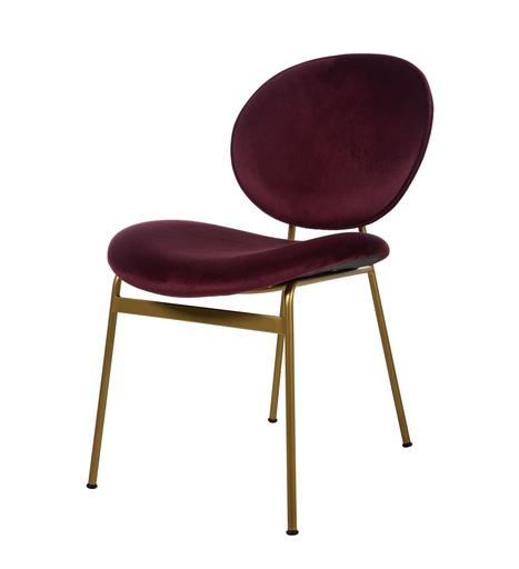 [Wood - Dining Room Group - Chair / 1230090001 / 56*65*77] Timi Dining Chair Burgundy