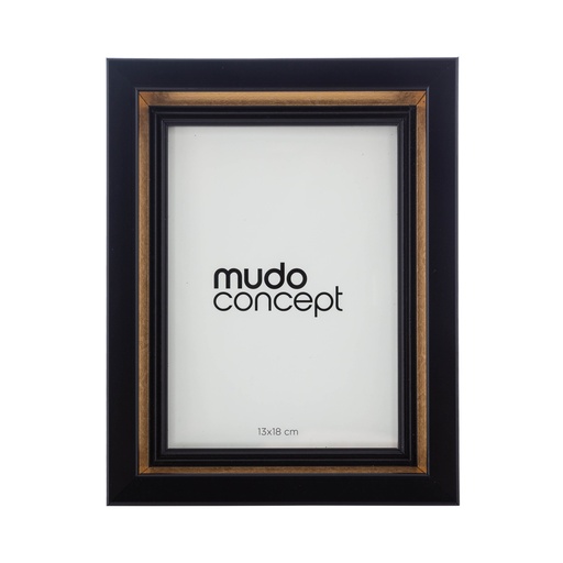 [Decorative - Tabletop Decorative - Frame / 1205802001 / 4*13*18] Toledo Photo Frame Black-Gold 13X18Cm
