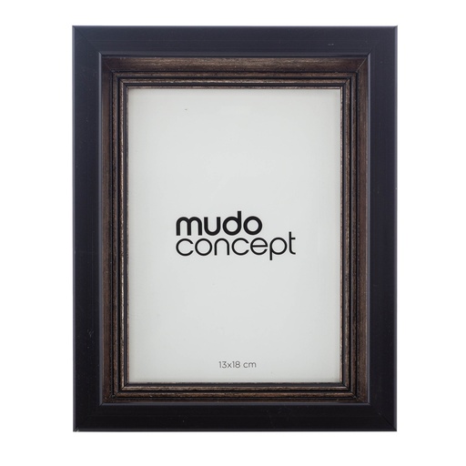 [Decorative - Tabletop Decorative - Frame / 1205839001 / 4*13*18] Toledo Photo Frame Black-Mink 13X18Cm