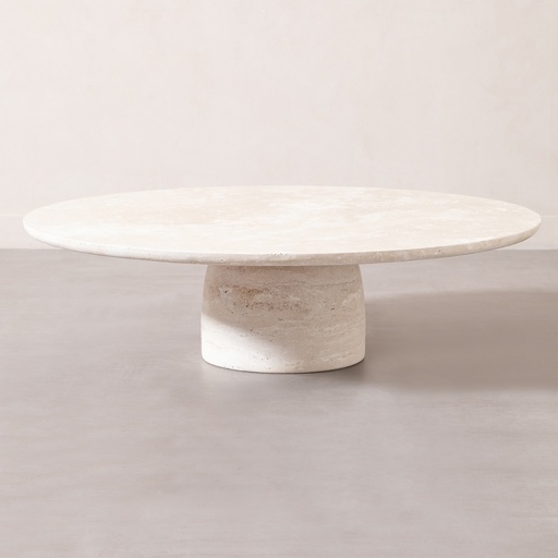 [Wood - Living Room - Coffee Table / 1243369001 / 120*120*35] Traverten Uno Coffee Table