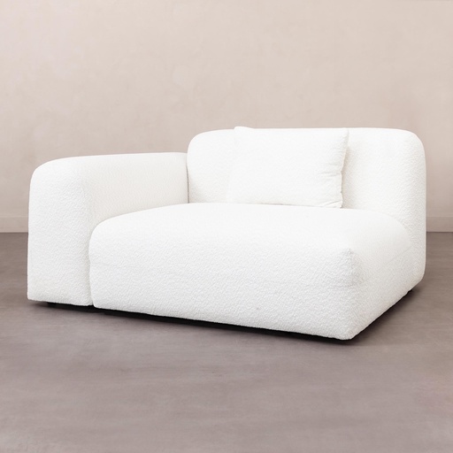 [Sofa - Corner Sofa - L Seating Set / 1239320001 / 135*85*80] Troy Right Module White