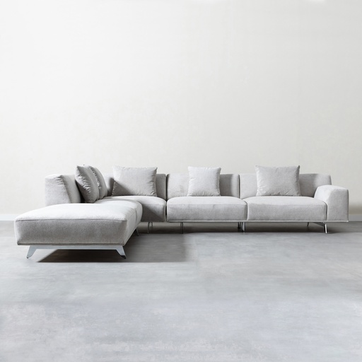 [Sofa - Corner Sofa - L Seating Set / 1199662001 / 375*310*78] Venezia L Shape Sofa Beige Right New