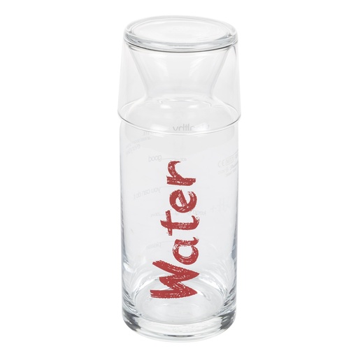 [Kitchen - Drinkware - Carafe / 1186800001 / 8*8*21] Water Bedside Jug 700Ml - Red