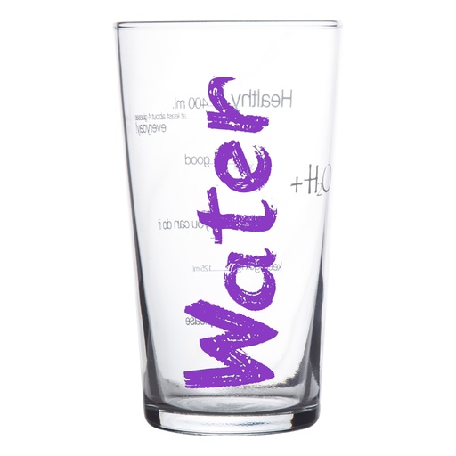 [Kitchen - Drinkware - Beverage Glasses / 1182468001 / 8,5*8,5*15] Water Glass Purple 570 Ml