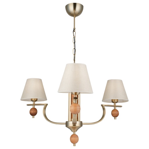 [Lighting - Ceiling Lamps - Chandelier / 1243209001 / 73*73*65] Wooden 3 Chandelier