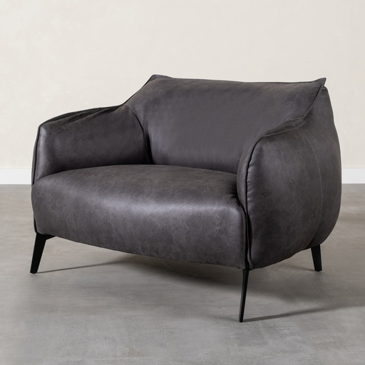 [Sofa - Bergere - Bergere / 1221693001 / 90*117*78] York Bergere Anthracite
