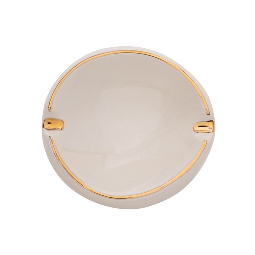 [Personal Accessories - Hobby Group - Tobacco Group / 1240398001 / 10*10*3] Zen Round Ashtray White