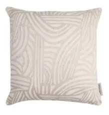 [Home Textile -Decorative Pillow & Cushion-Decorative Pillows / 1237668001 /50*50*1] Alba Wave Decorative Pillow Ecru 50X50