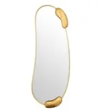 [Decorative-Wall Decoration-Mirror Group / 1260377001 /  67*6*50] Gold Bean Wall Mirror 68X169 Cm