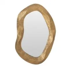 [Decorative-Wall Decoration-Mirror Group / 1266224001 /  6,5*80*60] Jade Gold Wall Mirror 80X7X107